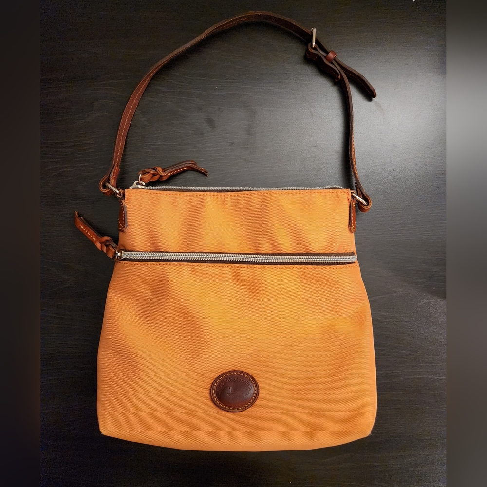 Dooney & Bourke Orange Lightweight Nylon Crossbody Bag/Purse